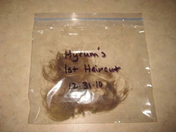 Hyrum's 1st Haircut