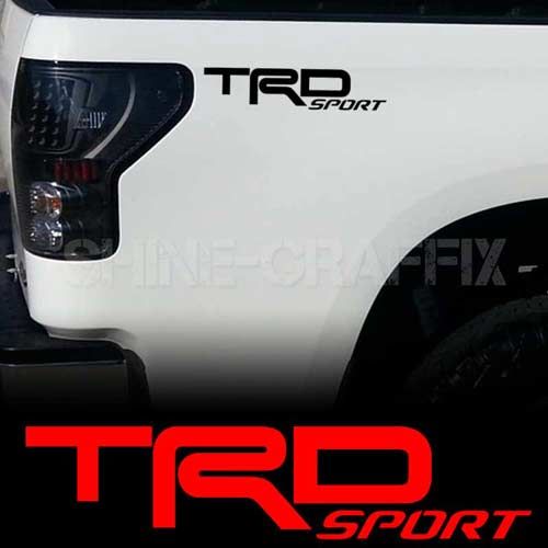 TRD Sport 2x Sticker Decals - Truck Toyota Tacoma Tundra Corolla Camry ...