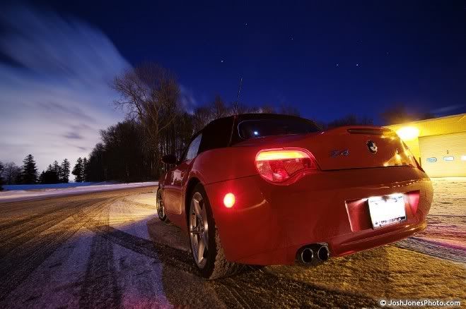 BMW Z4 at night