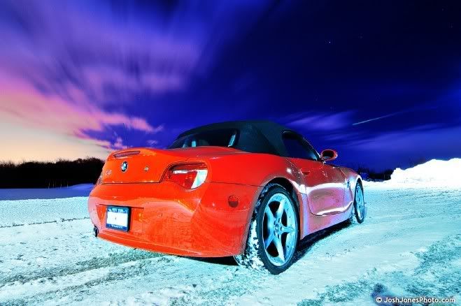 BMW Z4 at night