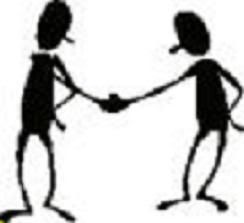 handshake cartoon