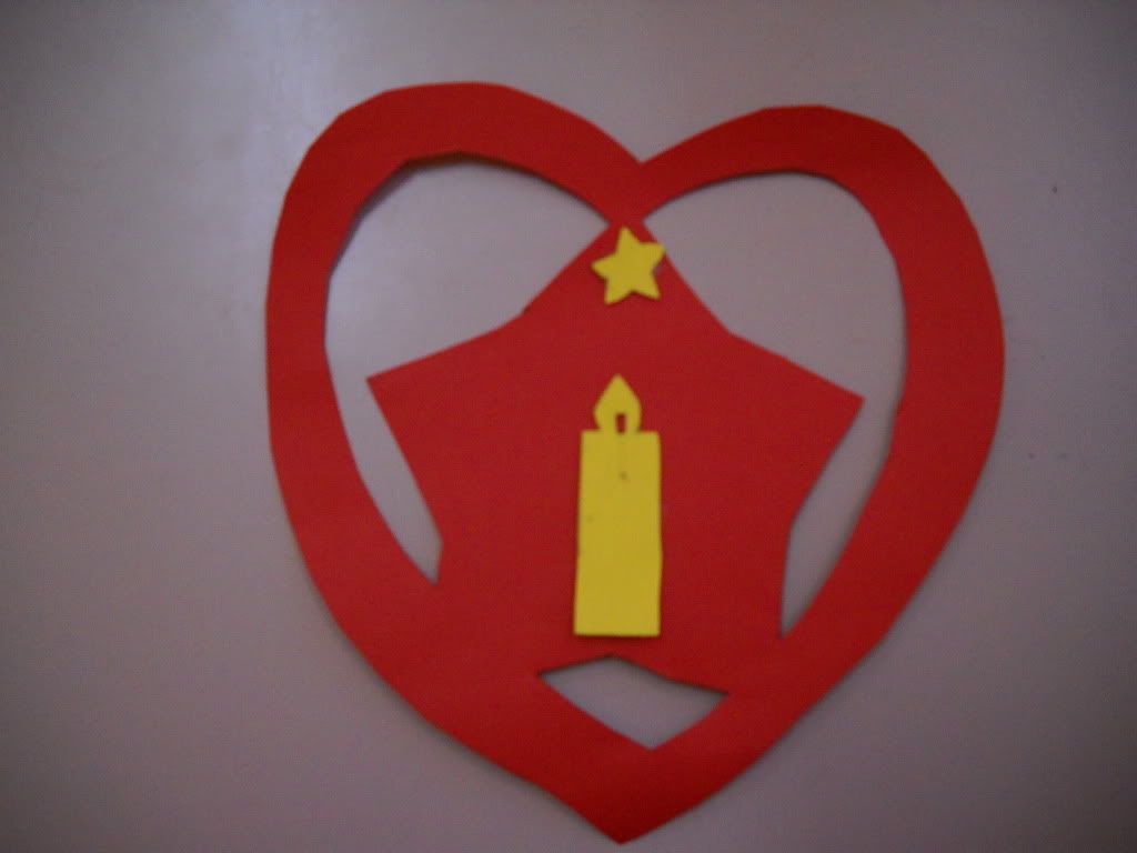Cuore stella aula Natale