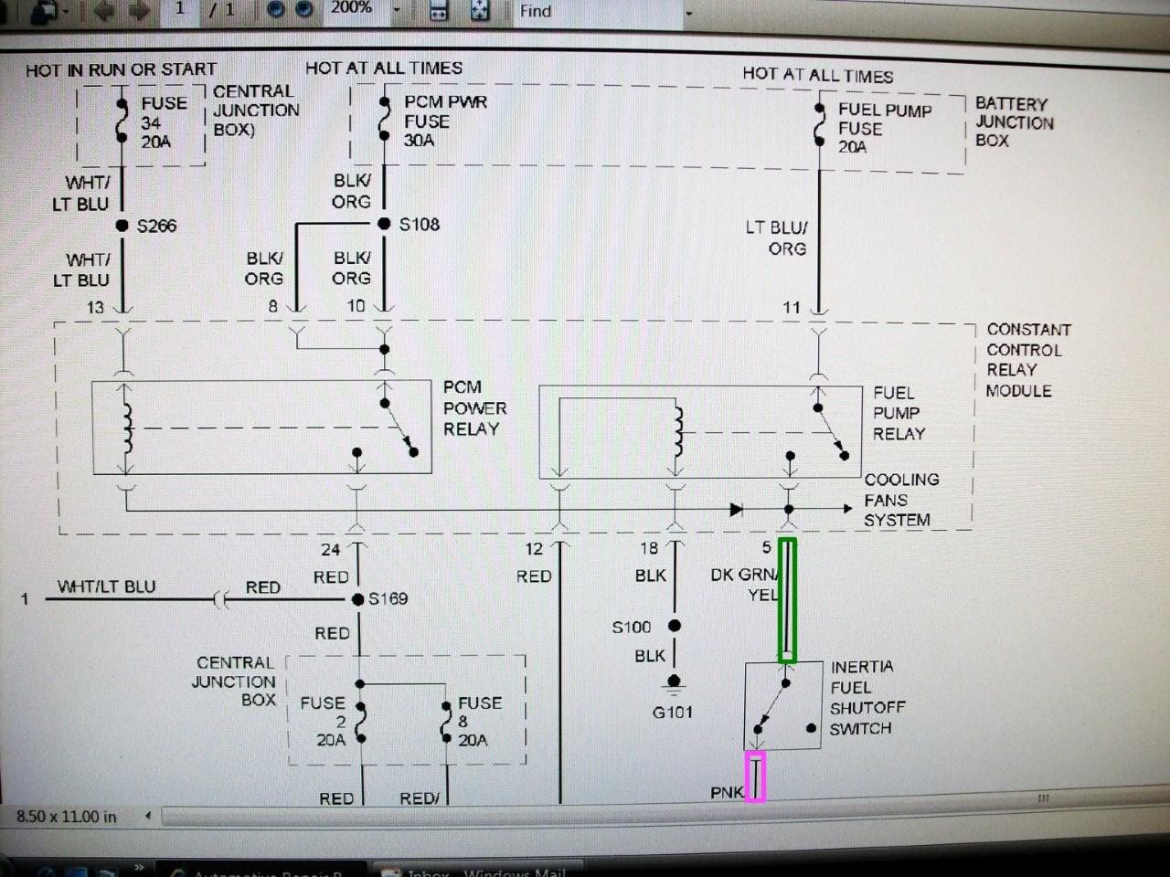 2000 GT Mustang Fuel Pump Wiring Diagram-1 Photo by PTCruiser2002