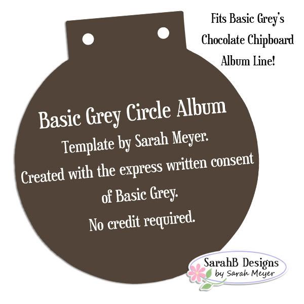 Sarah B's Basic Circle Album Template