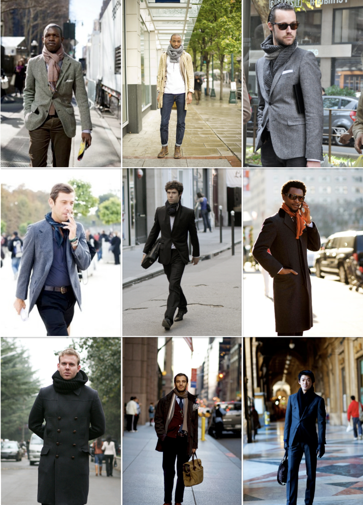 Men in scarves