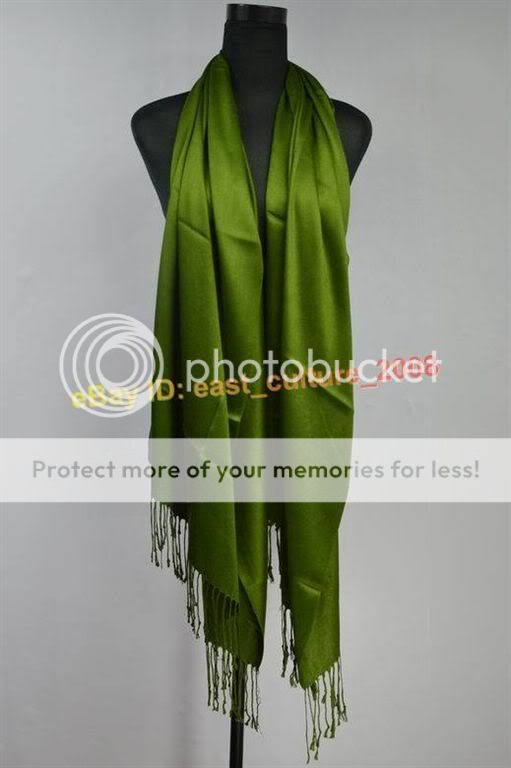 Solid Color Pashmina Cashmere Shawl Wraps Scarf WPS 19  