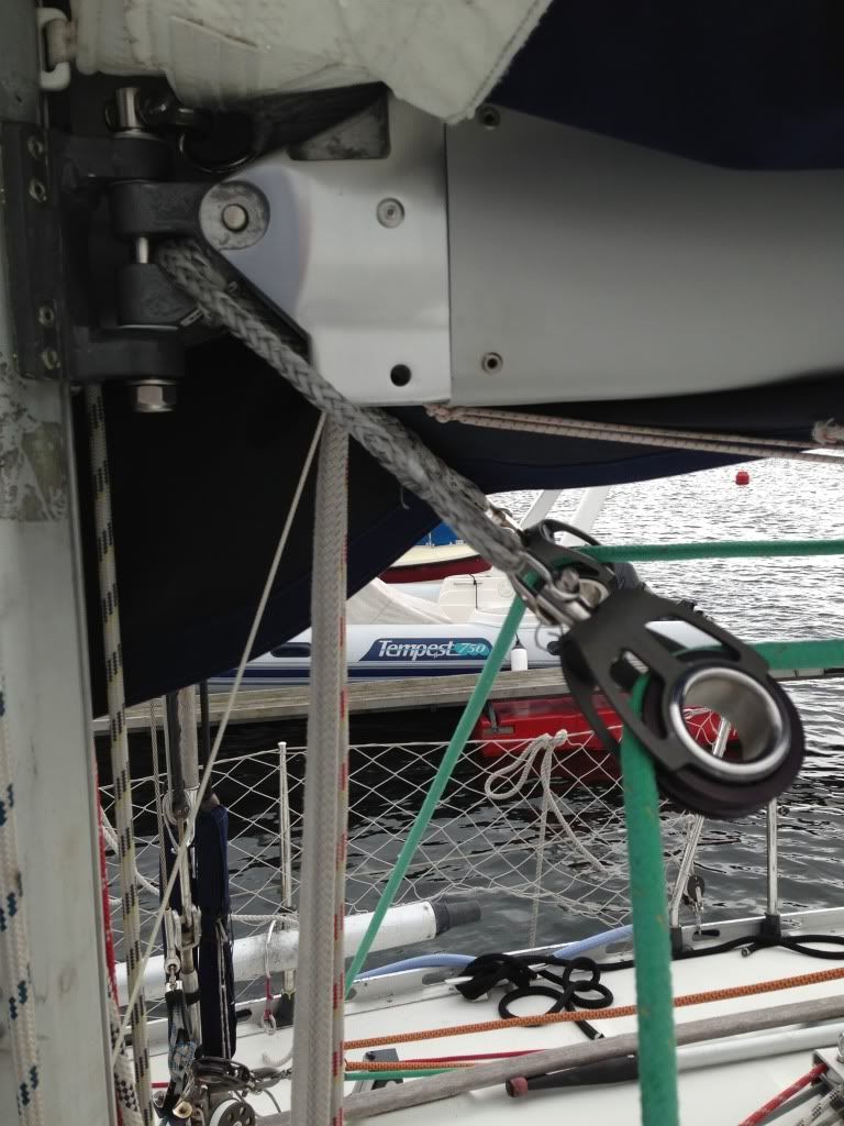 Low friction rings for single-line reefing | SailNet Community