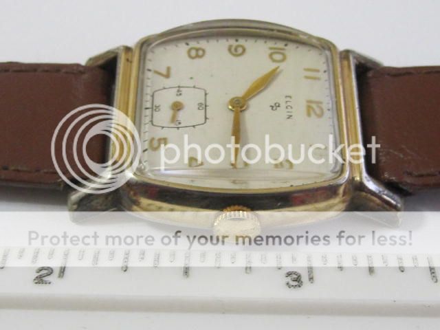 ELGIN 15 JEWELS 10K R.G.P BEZEL VINTAGE MENS WATCH  