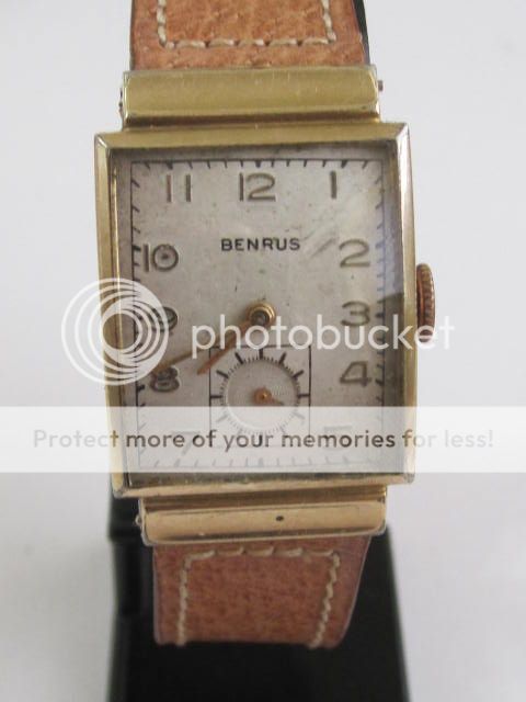 BENRUS 17 JEWELS VINTAGE MENS WATCH FOR REPAIR  